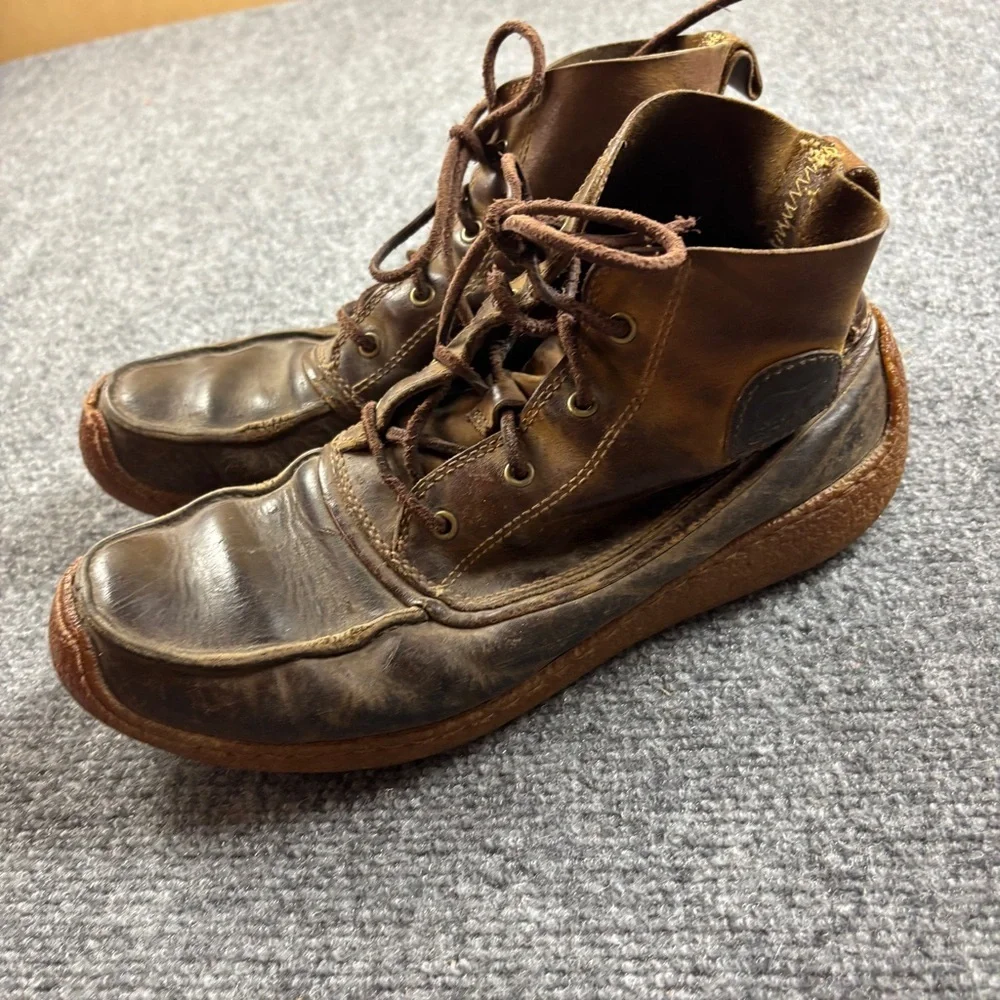 SOREL Mens Brown Leather Chukka Chugalug Lace Up Boots size: 8.5
